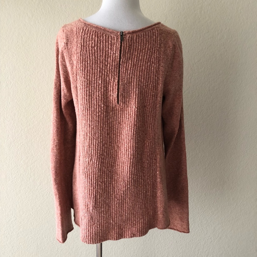 Free people blush pink fuzzy soft knit sweater S - Picture 3 of 6